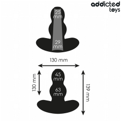 Addicted Toys - Plug Anal Creux Taille Xl 13,9 Cm